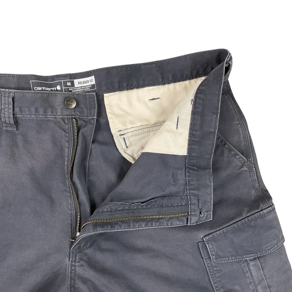 Carhartt Shorts Men 44 (ACTUAL 43x9.5) Gray Cargo Canvas Relaxed Fit